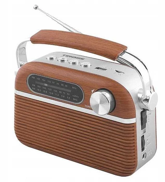 TIROSS Radijas PORTABLE Įkraunamas USB / Bluetooth