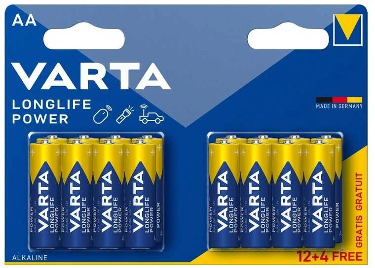 Varta šarminiai elementai AA Longlife Power 16vnt