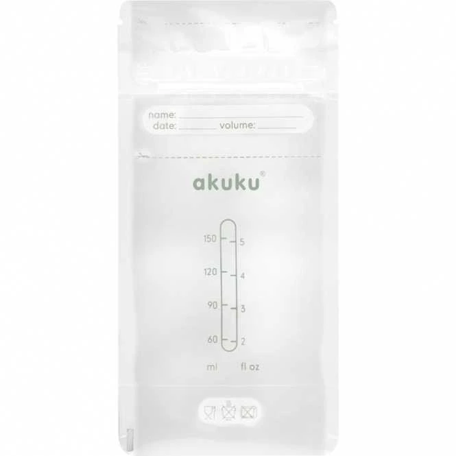 AKUKU maišeliai motinos pienui, 30 vnt., 150 ml, A0011