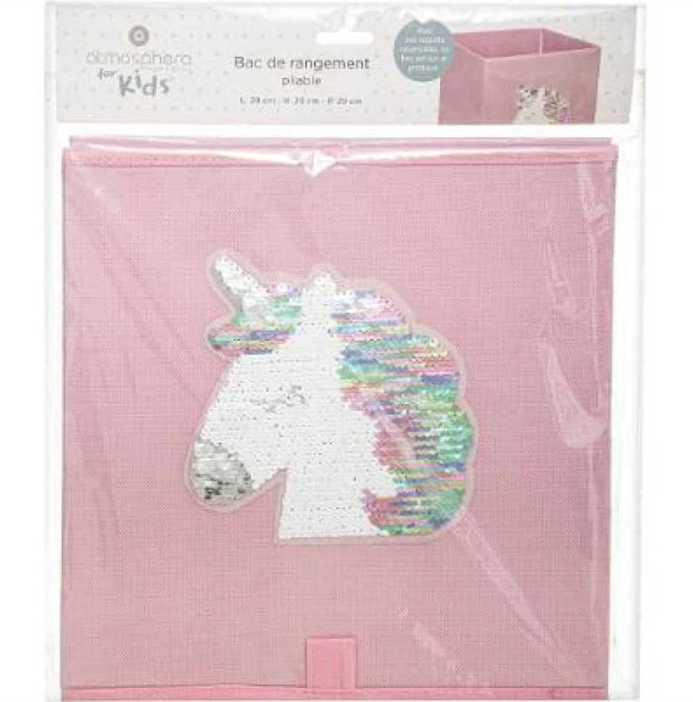 Atmosphera Createur Dinterieur ATMOSPHERA sulankstoma daiktadėžė UNICORN, su blizgučiu, 29 x 29 cm