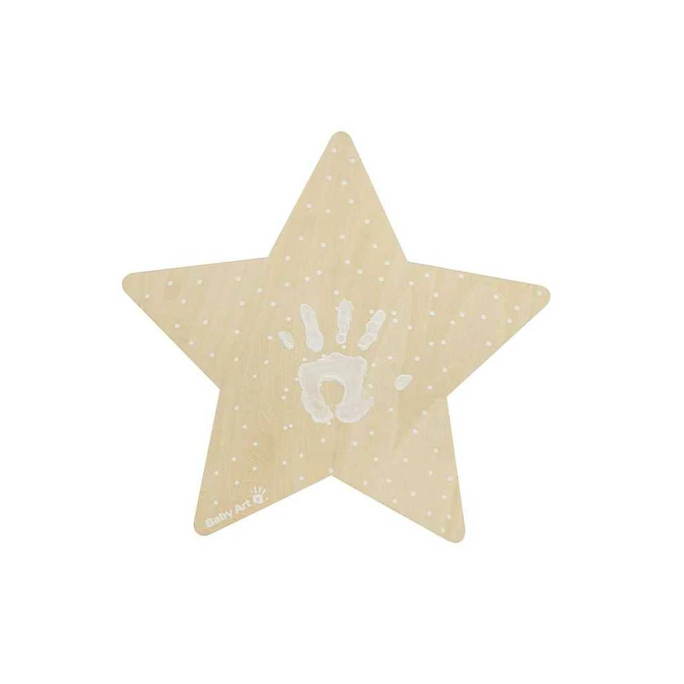 BABY ART medinė sieninė lempa su atspaudu STAR
