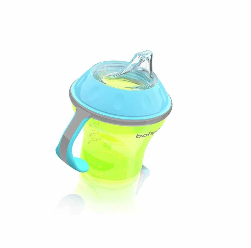 Baby Ono BABYONO 180 ml neišsiliejantis puodelis-gertuvė minkštu snapeliu NATURAL NURSING