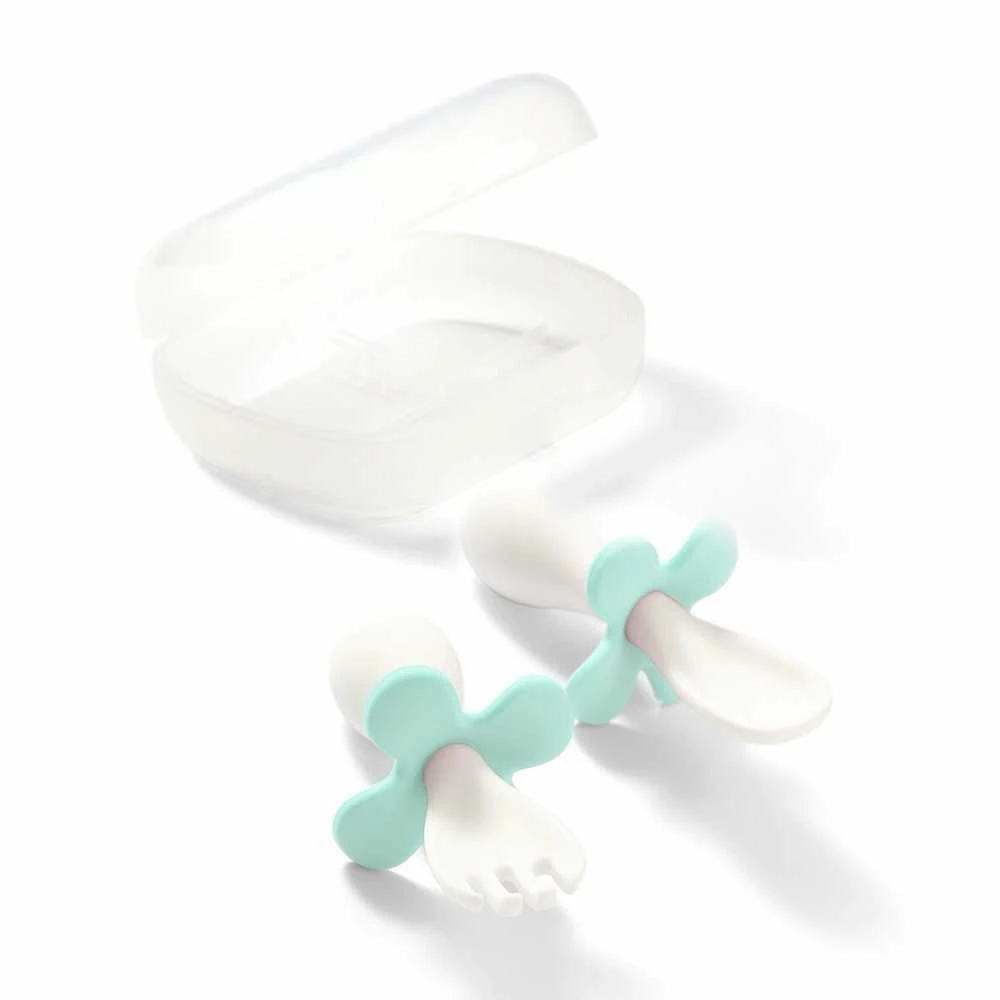 Baby Ono BabyOno ergonomiški šaukštelis šakutė 12 mėn mėtinis 969/04