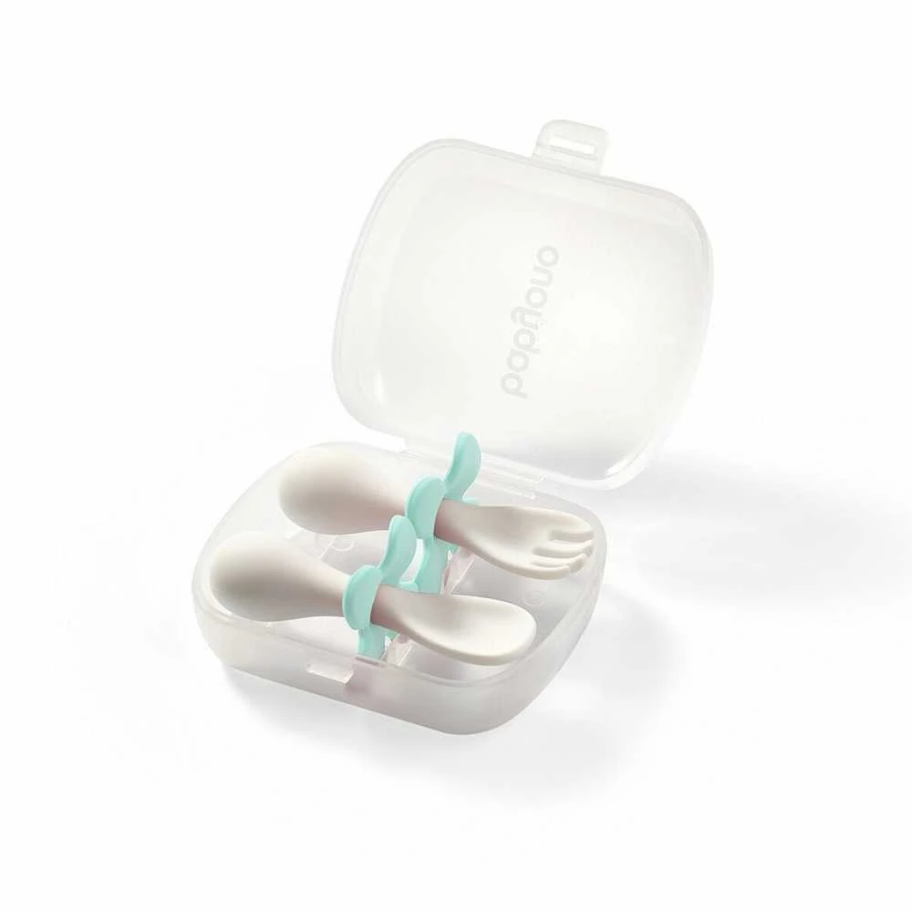 Baby Ono BabyOno ergonomiški šaukštelis šakutė 12 mėn mėtinis 969/04