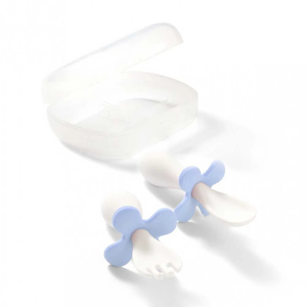 Baby Ono BabyOno ergonomiški šaukštelis šakutė 12 mėn mėlynas 969/05