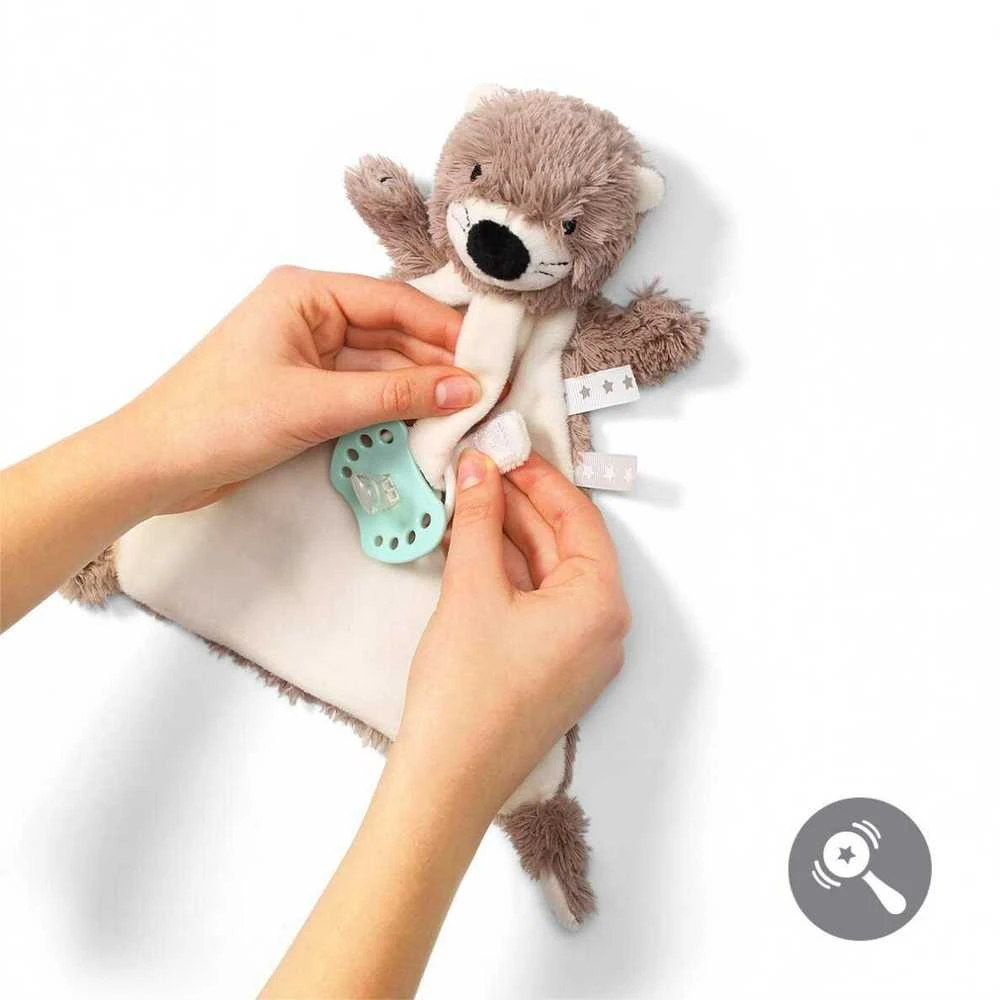 Baby Ono BABYONO migdukas su čiulptuko laikikliu OTTER MAGIE