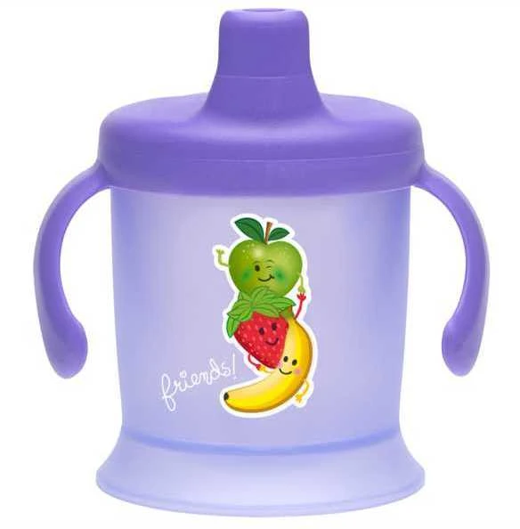 BAMBINO 200 ml gertuvė SIP-NOT-DRIP, mėlyna