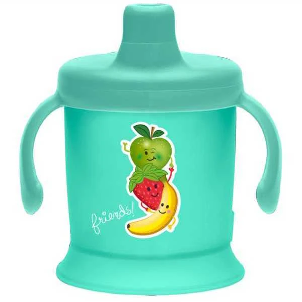 BAMBINO 200 ml gertuvė SIP-NOT-DRIP, mėlyna