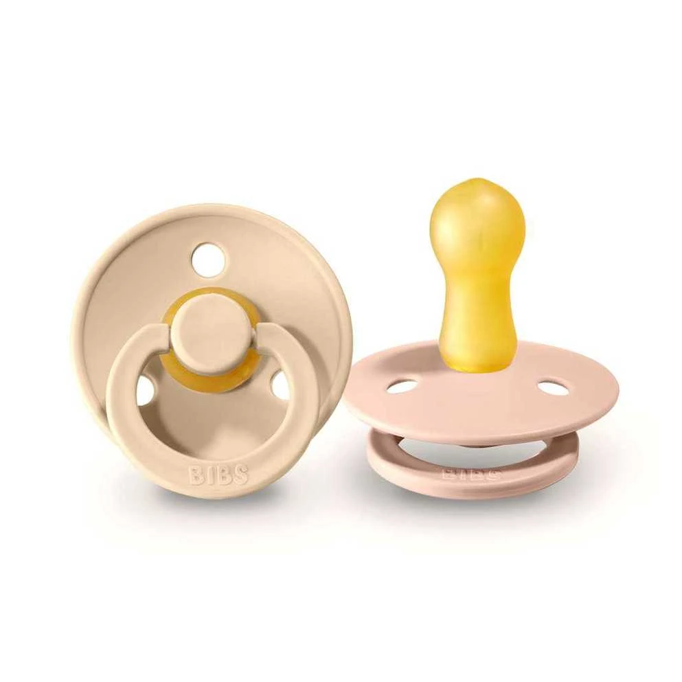 BIBS čiulptukų rinkinys 1 dydis (0 - 6 mėn.) Vanilla / Blush