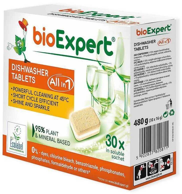 BIOEXPERT ekologiškos indaplovių tabletės, 30 vnt.