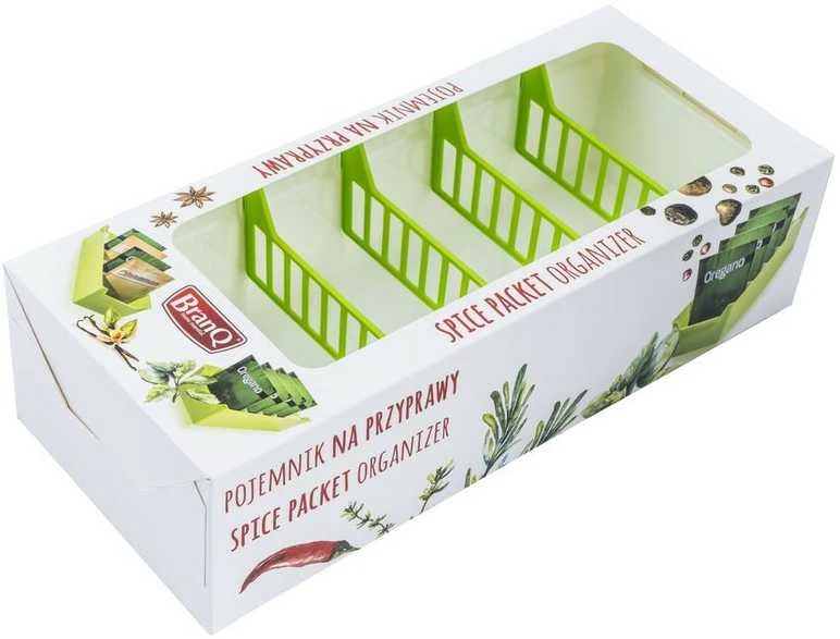 BRANQ plastikinė prieskonių dėžutė, skaidri