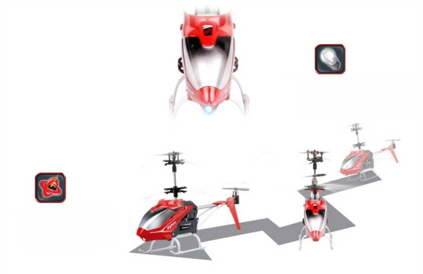 SYMA S5 RC sraigtasparnis, baltas aprašymas - Prekės nuotrauka