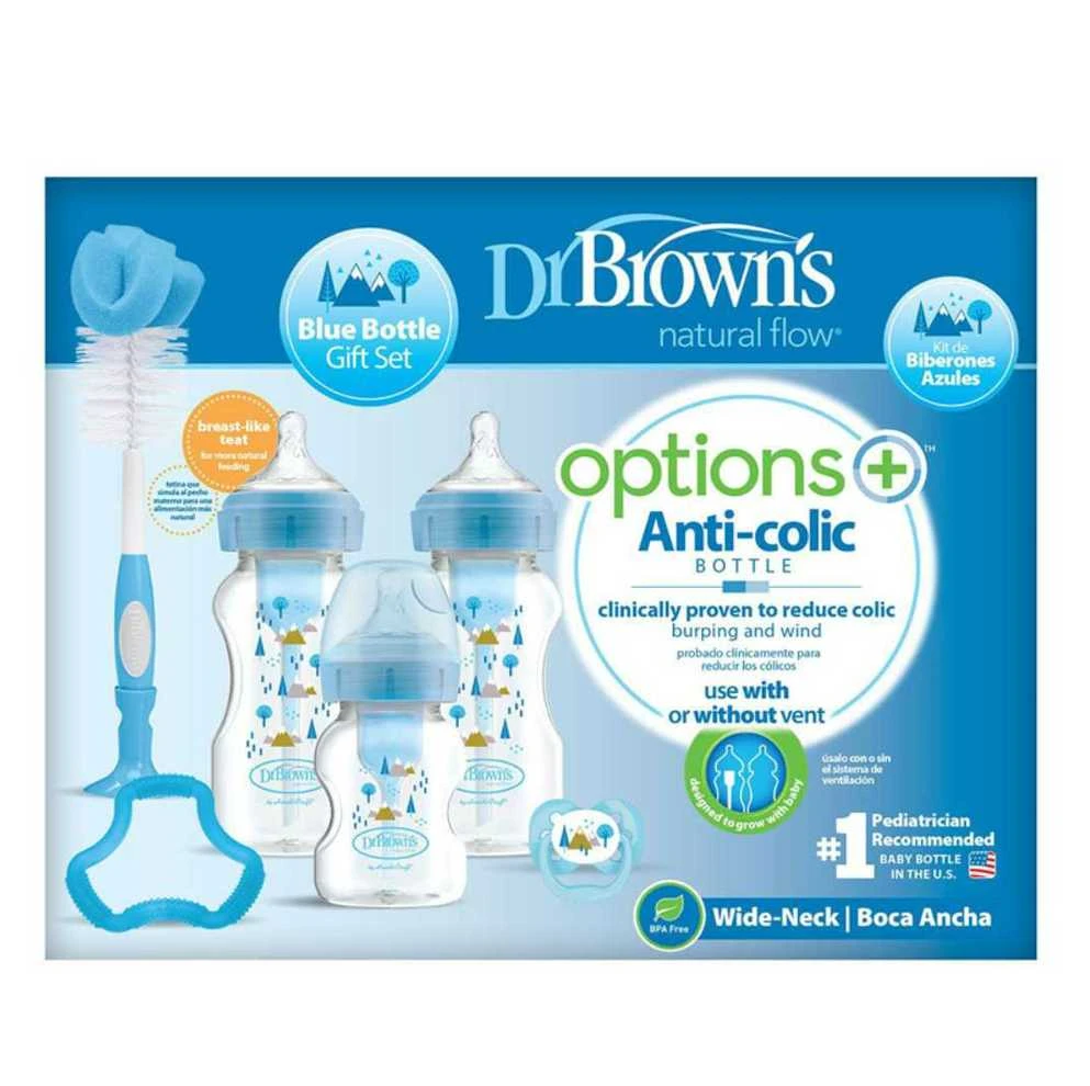 DR. BROWN'S OPTIONS+ dovanų rinkinys Mėlynas
