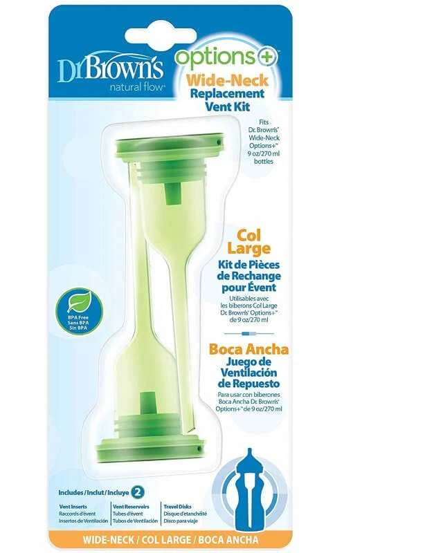 Dr. Brown's ventiliacijos sistemos rinkinys plačiam kakleliui