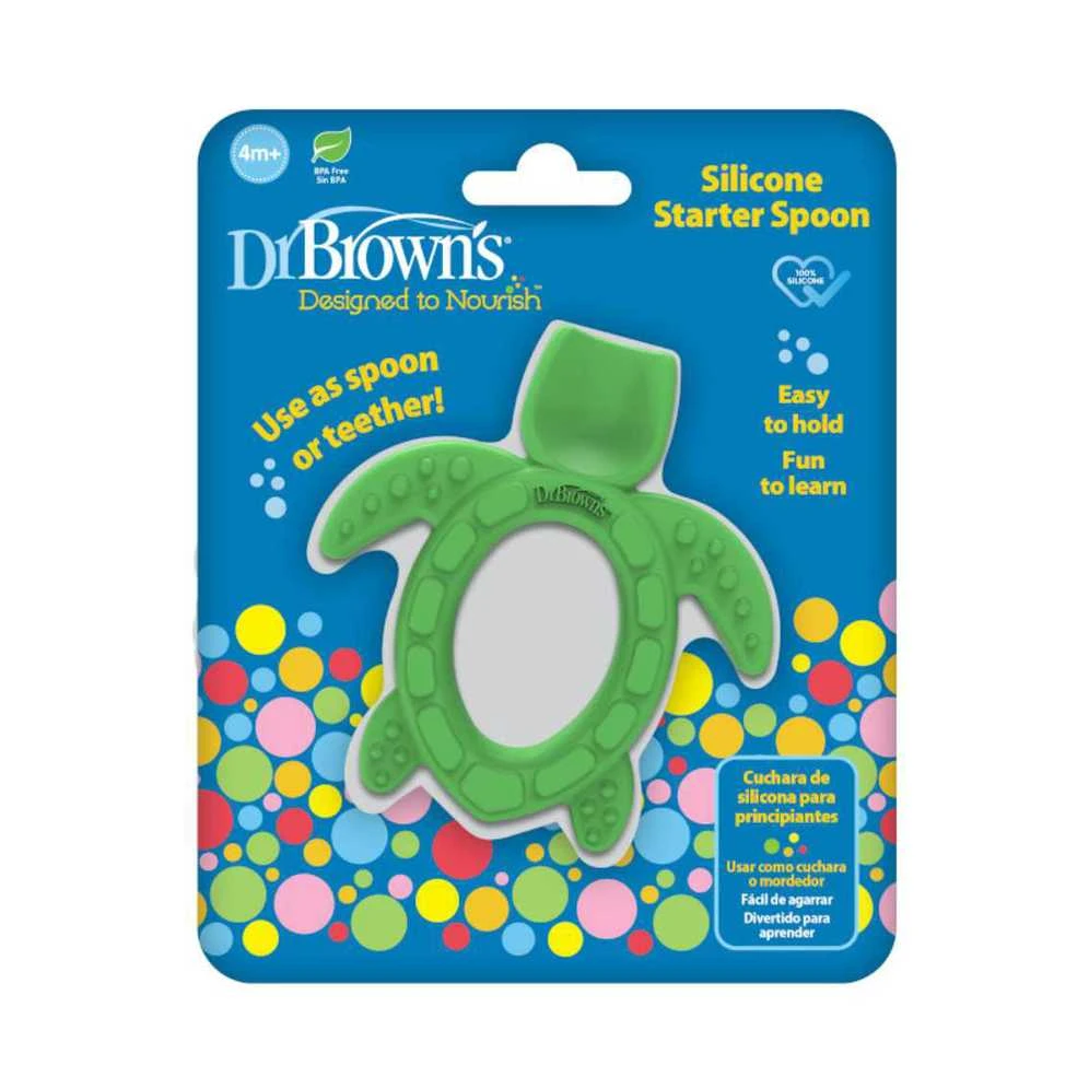 DR. BROWN'S pirmasis silikoninis šaukštelis-kramtukas VĖŽLYS