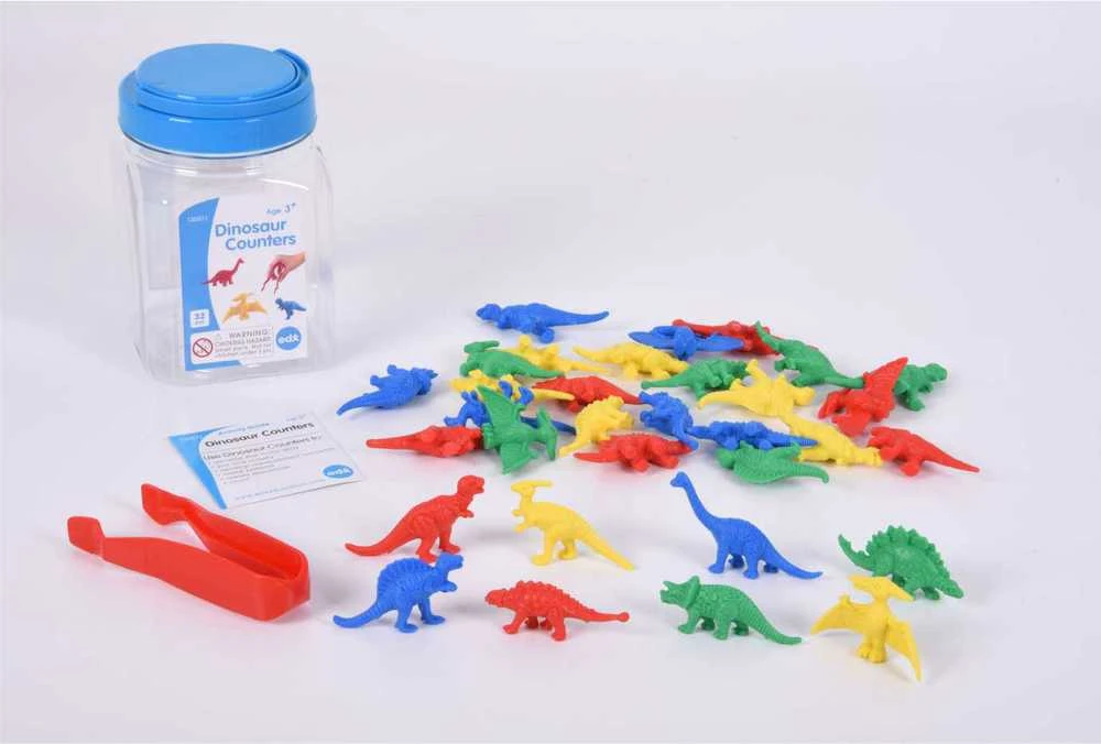 Edx Education EDX dinozaurų figūrėlės indelyje, 32 vnt.