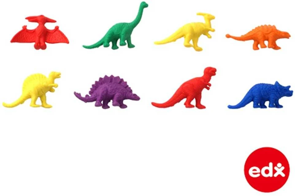 Edx Education EDX dinozaurų figūrėlės indelyje, 32 vnt.