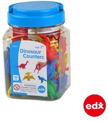 Edx Education EDX dinozaurų figūrėlės indelyje, 32 vnt.