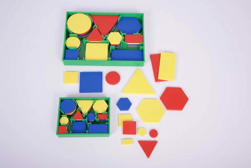 Edx Education EDX geometrinės figūros dėžutėje, kišeninis dydis, 60 vnt.
