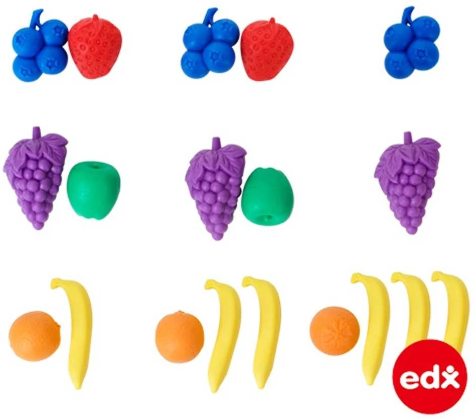 Edx Education EDX vaisių figūrėlės indelyje, 48 vnt.