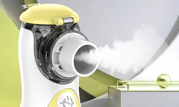 FEELLIFE nešiojamas vaikiškas inhaliatorius AIR KIDS, geltonas