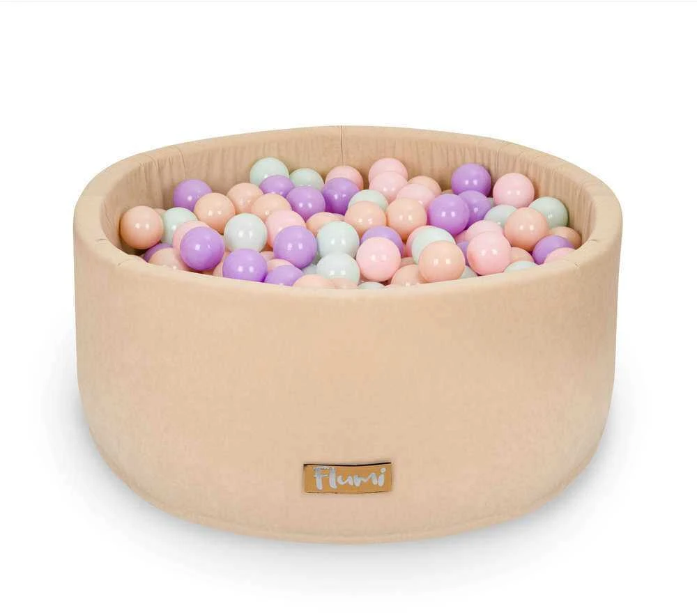 FLUMI kamuoliukai Violetinė/Mint/Peach, 200 vnt.