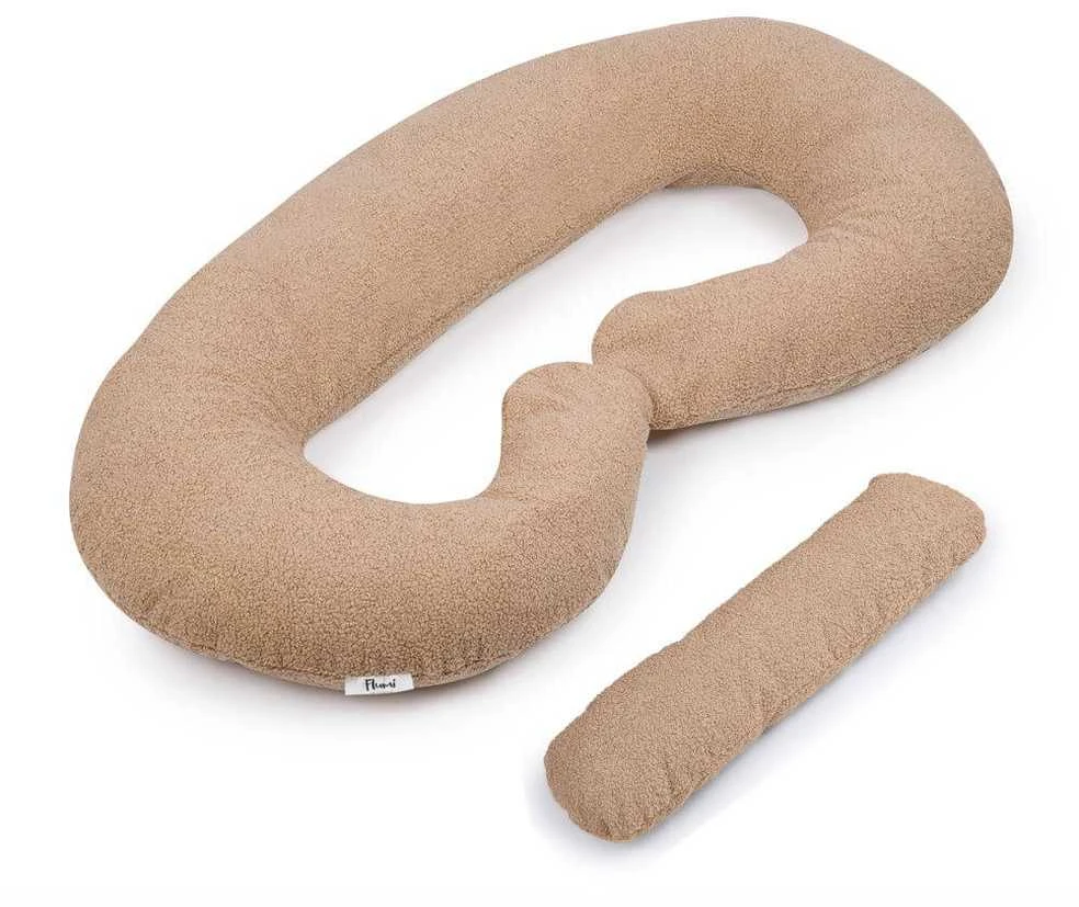 FLUMI nėščiosios ir maitinimo pagalvė TYPE C TEDDY, Dark rusvai gelsvas