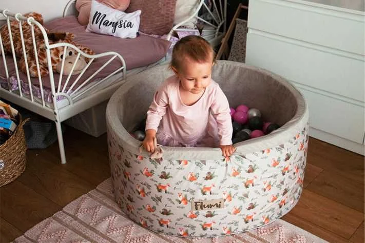 FLUMI personalizuotas kamuoliukų baseinas + 200 kamuoliukų, Fox