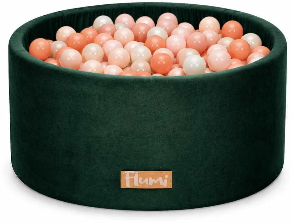 FLUMI personalizuotas kamuoliukų baseinas + 200 kamuoliukų, Dark Žalias