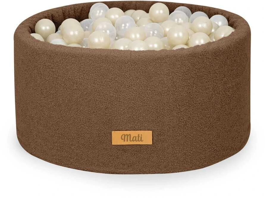FLUMI personalizuotas kamuoliukų baseinas + 200 kamuoliukų TEDDY, Chocolate