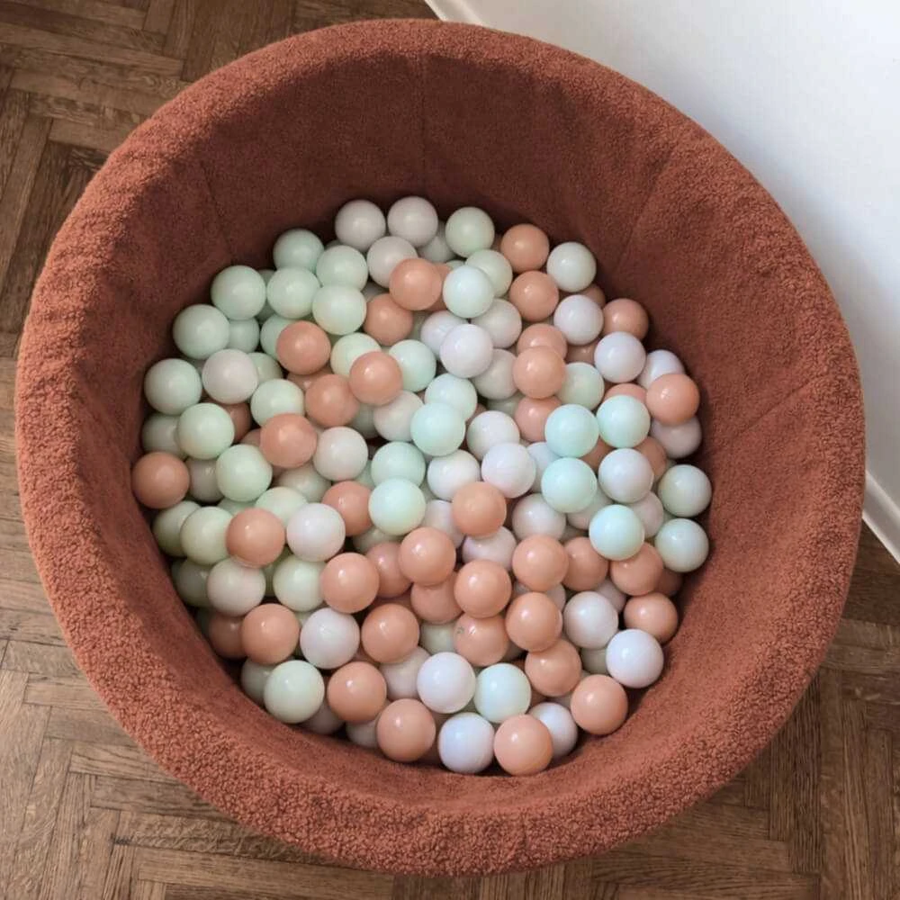 FLUMI personalizuotas kamuoliukų baseinas + 200 kamuoliukų TEDDY, Chocolate
