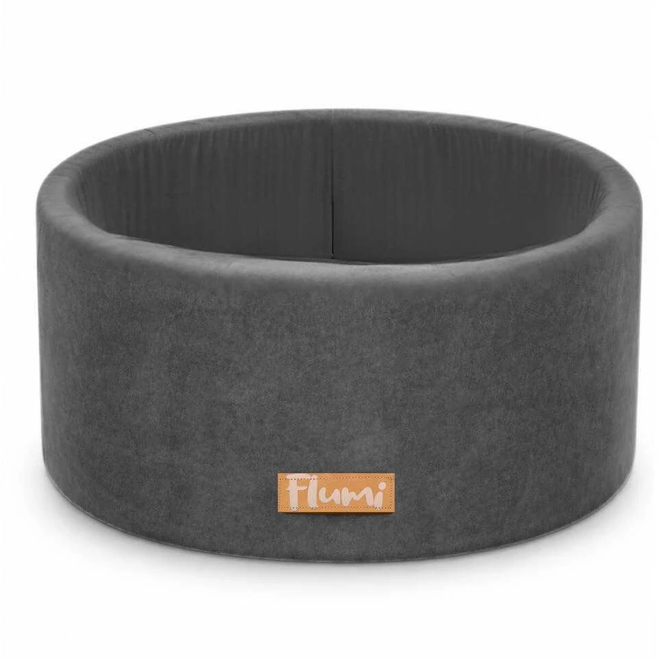 FLUMI personalizuotas kamuoliukų baseinas + 200 kamuoliukų, Dark Pilkas