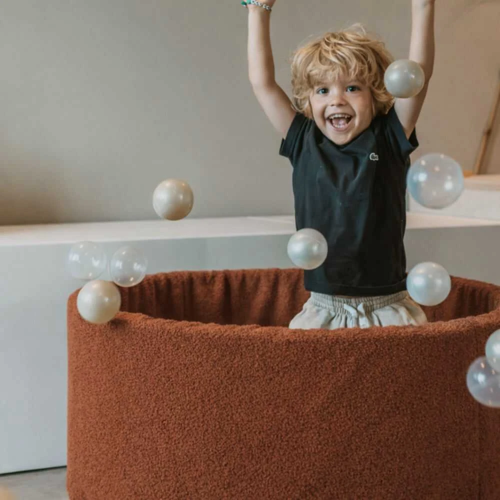 FLUMI personalizuotas kamuoliukų baseinas + 200 kamuoliukų TEDDY, Chocolate
