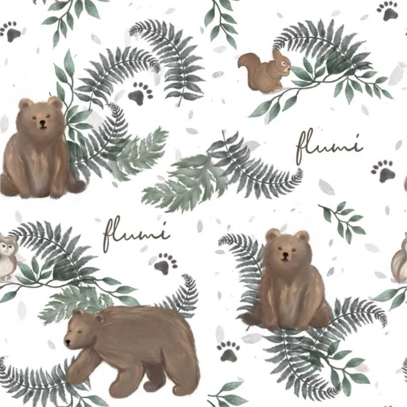 FLUMI personalizuotas kamuoliukų baseinas + 200 kamuoliukų, Bear Baltas