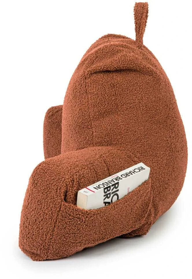 FLUMI skaitymo pagalvė su porankiais ir kišenėmis TEDDY, Brown