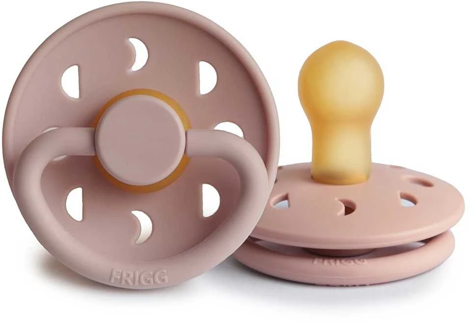 FRIGG 0-6 mėn. lateksinis čiulptukas MOON, Blush