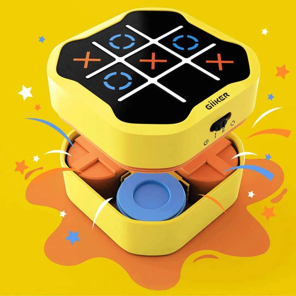 GIIKER TIC-TAC-TOE interaktyvi konsolė susikaupimui ir atminčiai gerinti, ROŽINĖ