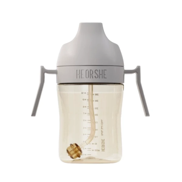 HEORSHE - Silikoninis kūdikio buteliukas, juodas, 240ml