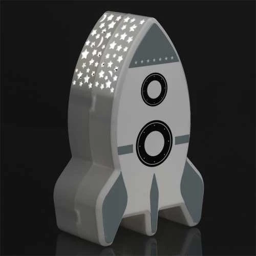 HOME DECO KIDS naktinė lemputė - projektorius RAKETA