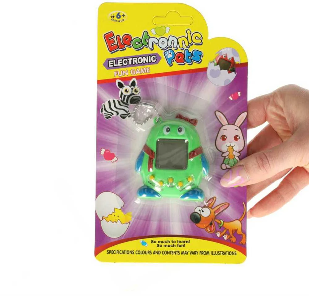 Ikonka KIK elektroninis žaidimas Tamagotchi, žalias