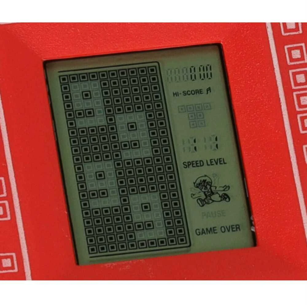 Ikonka KIK elektroninis žaidimas TETRIS 9999in1, raudonas
