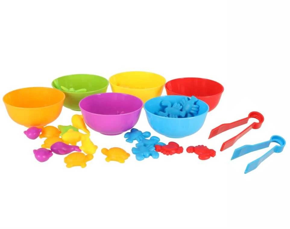 Ikonka Jūrų gyvūnai mokomasis mokymasis skaičiuoti montessori 36el.