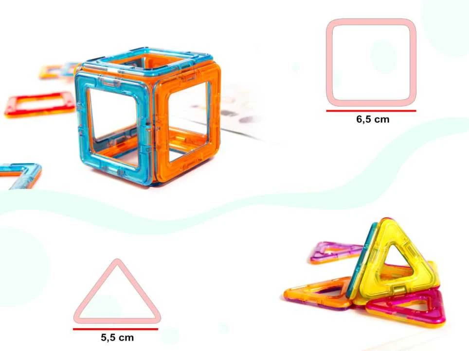 Ikonka Magnetinis konstruktorius spalvoti blokeliai