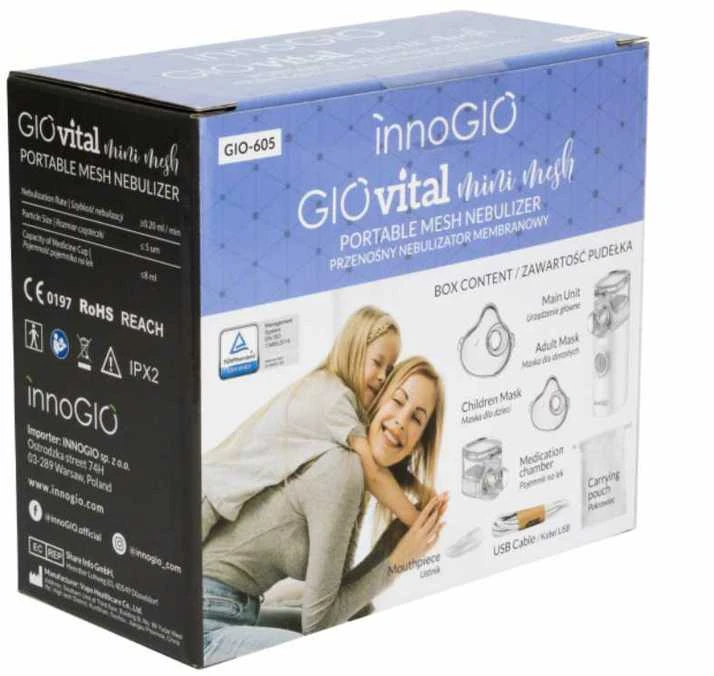 INNOGIO elektrinis inhaliatorius GIOvital Mini mesh, GIO-605