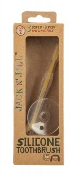 Jack Njill JACK N' JILL 1-2 m. silikoninis dantų šepetėlis