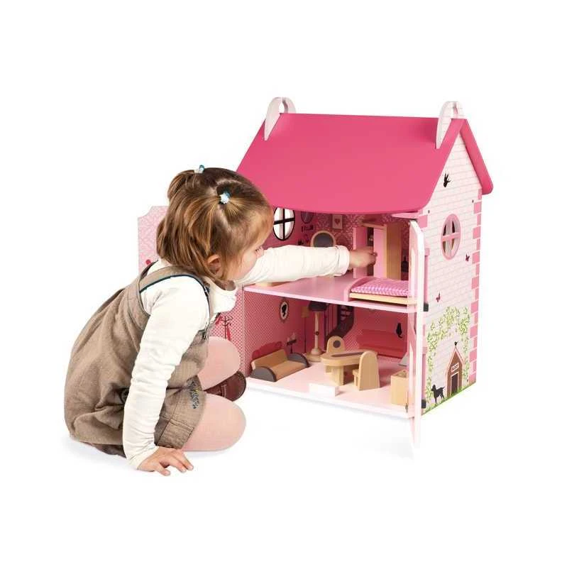 JANOD medinis lėlių namas su baldais MADEMOISELLE DOLL`S HOUSE