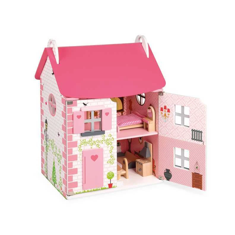 JANOD medinis lėlių namas su baldais MADEMOISELLE DOLL`S HOUSE