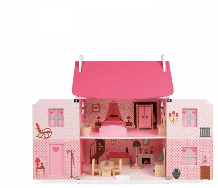 JANOD medinis lėlių namas su baldais MADEMOISELLE DOLL`S HOUSE