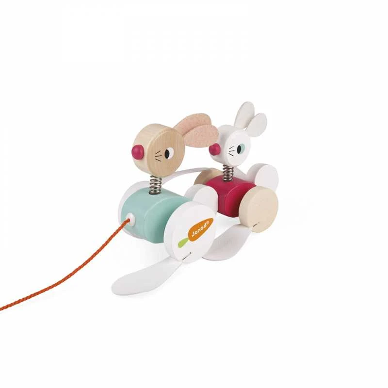 JANOD traukiamas žaislas RABBITS