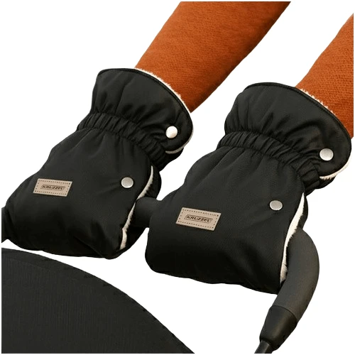 Double stroller muffs - juodas Kruzzel 25814